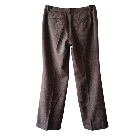 Eddie Bauer Blakely Fit Brown Straight Leg Wool Blend Pants - Picture 2 of 13